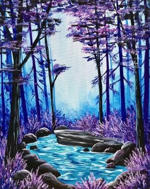 Secret Lagoon - Paint Nite event in Mississauga, ON