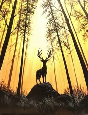 Forest Guardian II - Paint Nite event in Orangeville, ON