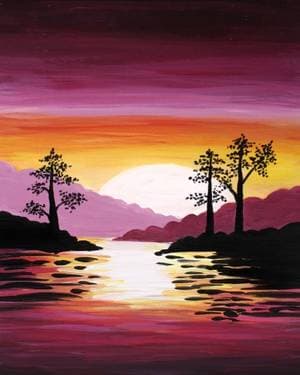 The Golden Hour - Paint Nite event in Pasadena , CA