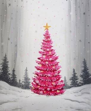 Magical Holiday Tree - Paint Nite event in Edmonton, AB