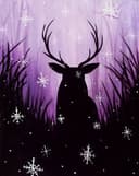 Stag In Snowfall thumbnail view