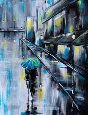 Rainy City Stroll - Paint Nite event in Pointe-Claire, QC