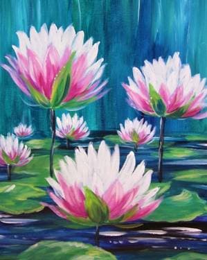 Lilly's Blooms - Paint and sip event at CCT Indoor Centre - Kingsway in Edmonton, AB - PaintNite.com