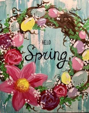 Hello Spring - Paint Nite event in Lachine, QC
