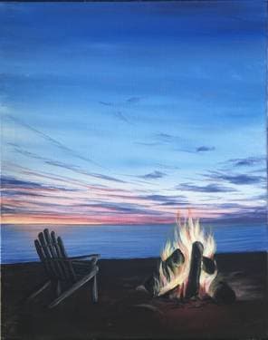 Hot Summer Nights - Paint Nite event in Barrie, ON
