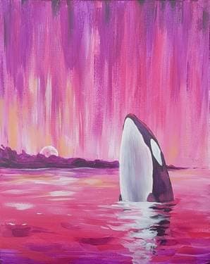 Orca Sunset - Paint Nite event in Anchorage, AK