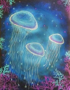 Jellyfish Galaxy - Paint Nite event in Ottawa, ON