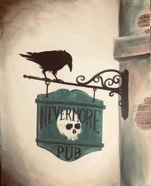 Destination Nevermore - Paint Nite event in Calgary, AB