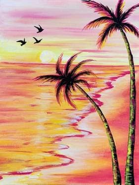 Seaside Sorbet Sunset - Paint Nite event in Toronto , ON