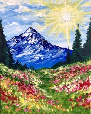 Mountain Sunshine - Paint Nite event in SAN JOSE, CA
