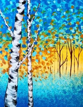 Birch Meadow Sunset - Paint Nite event in Sonoma, CA