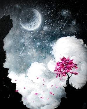 Cloudy in Pink - Paint Nite event in Layton, UT