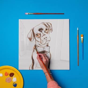 Paint your pet image - Paint Nite event in Gilbertville, MA