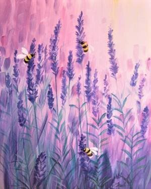 Lavender Buzz - Paint Nite event in Barrie, ON