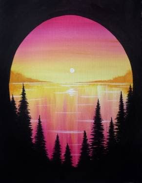 Summer On The Lake - Paint Nite event in Red Deer, AB