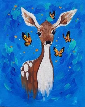 Oh Deer It's Summer - Paint Nite event in Calgary, AB