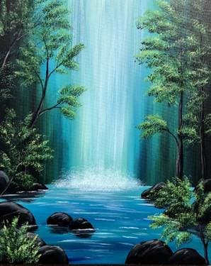 Lagoon Falls - Paint Nite event in Langley, BC