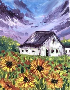 Sunflower Farm II - Paint Nite event in Napa, CA