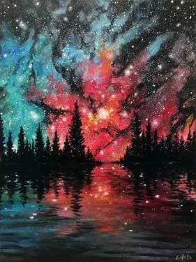 Forest Lake Galaxy - Paint Nite event in Anchorage, AK