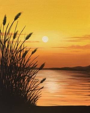 Golden Sundown - Paint and sip event at Brave Brewing Company in Port Moody, BC - PaintNite.com