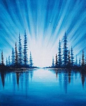 Sunrise Blues - Paint Nite event in Toronto, ON