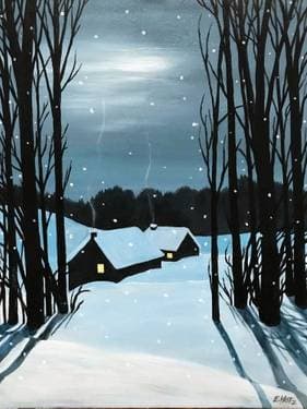 A Cold Winter's Night - Paint Nite event in Toronto, ON