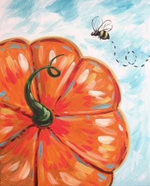 Bee-utiful Pumpkin - Paint Nite event in Mundelein, IL