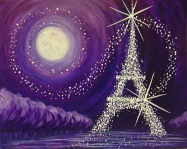 Jewel of Paris - Paint and sip event at WXYZ Lounge at Aloft Hotel in Calgary , AB - PaintNite.com