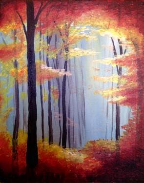Deep Forest Glow - Paint Nite event in Ottawa, ON