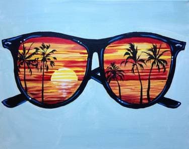 Endless Summer II - Paint and sip event at Warm Belly Farm and Garden Center in Cottage Grove , WI - PaintNite.com