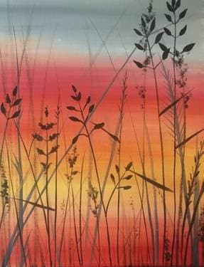 Harvest Sunset II - Paint Nite event in Regina, SK