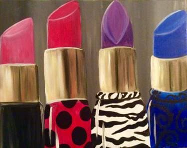 Decorative Lipstick - Paint Nite event in SONOMA, CA