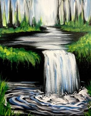The Hidden Waterfall - Paint Nite event in Nepean, ON