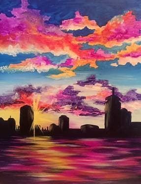 Starburst Summer - Paint Nite event in Lachine, QC