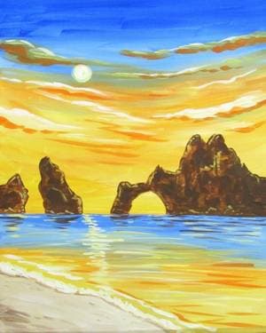 Beach Oasis - Paint Nite event in SAN JOSE, CA