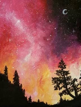 Galaxy in the Pines II - Paint Nite event in Lower Sackville, NS