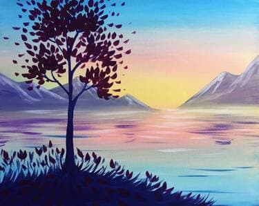 Morning Bliss - Paint Nite event in Pointe-Claire, QC