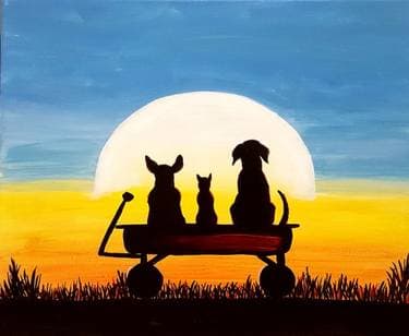 Cats & Dogs - Paint and sip event at The Establishment - Medford in MEDFORD, MA - PaintNite.com
