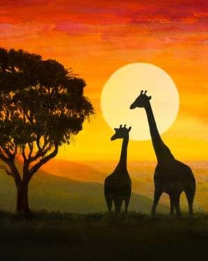 Safari Wild - Paint Nite event in Glen Burnie, MD