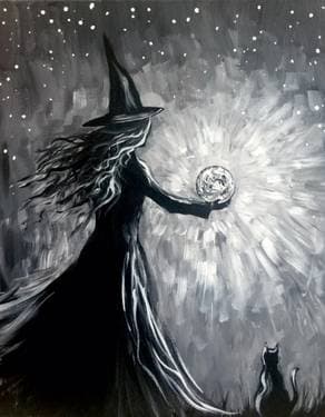 Witch's Moonspell - Paint Nite event in Bedford, NS