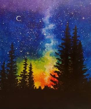 A Night at Rainbow Pines - Paint Nite event in Sonoma, CA