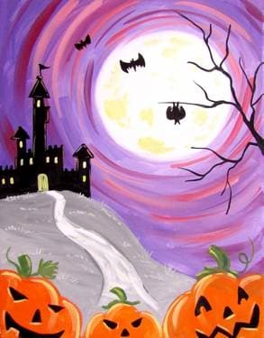 Full Moon Halloween Fun - Paint Nite event in Toronto, ON