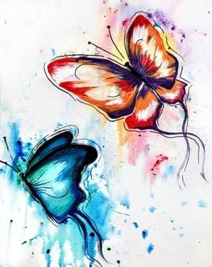 Butterfly Splash - Paint Nite event in Oshawa, ON