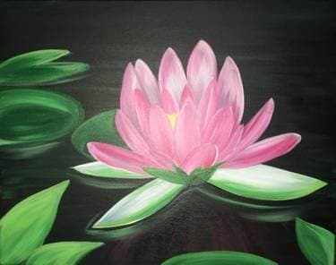 Peaceful Lotus - Paint Nite event in Napa, CA