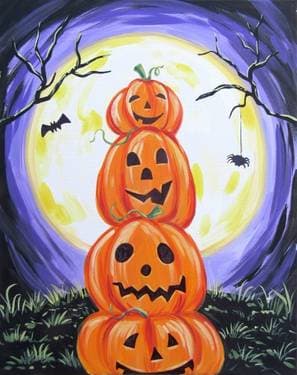 Stack-O-Pumpkins - Paint Nite event in Edmonton, AB