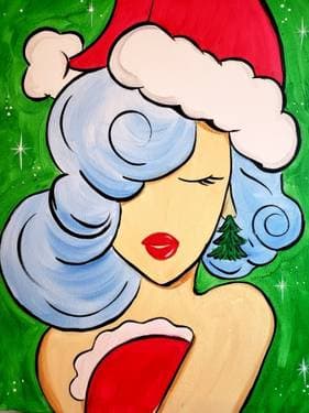 Christmas Queen - Paint Nite event in Pittsburg, CA