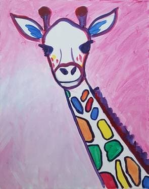 RAINBOW: The Giraffe - Paint and sip event at Renaissance Minneapolis Hotel: The Depot (Minneapolis, MN) in Minneapolis, MN - PaintNite.com
