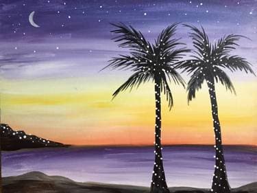 Paradise Lights - Paint Nite event in Keene, NH
