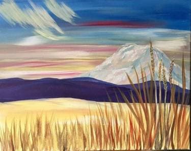 Mt. Adams Fall Sunset - Paint Nite event in TIGARD, OR