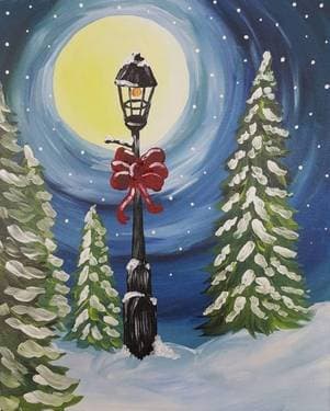 Holiday Winter Park - Paint Nite event in Pointe-Claire, QC